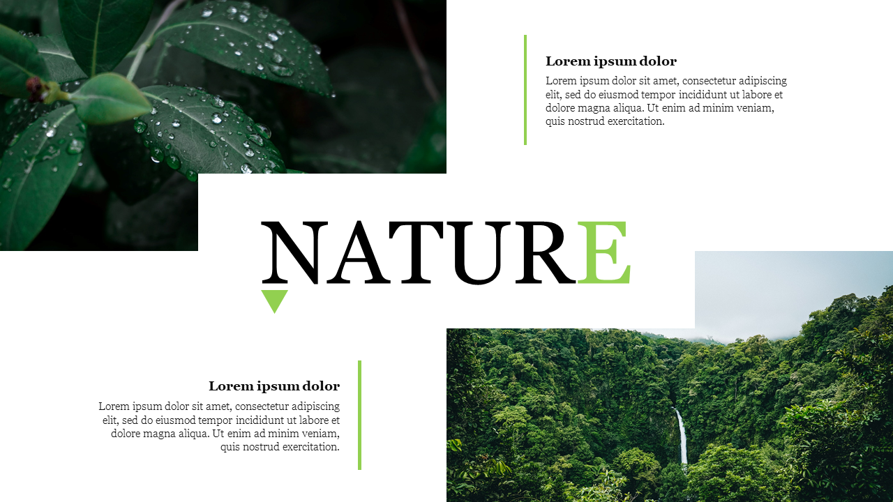 Editable Nature Presentation PowerPoint PPT Template